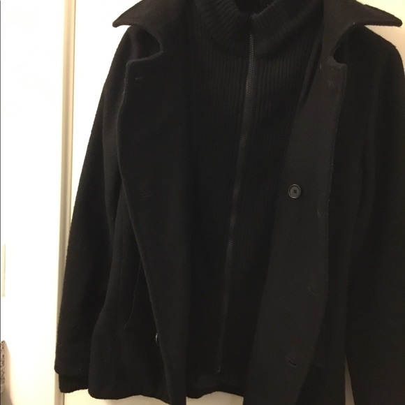 Epic Threads Black Winter Coat Size Large $80 - Picture 6 of 11